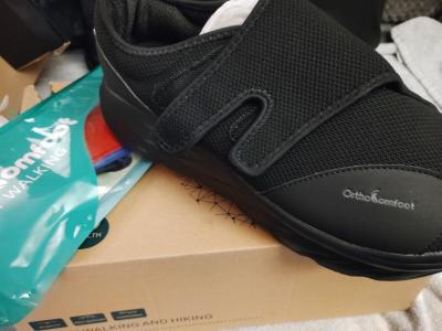 Ortho Comfort Men's Orthopedic Diabetic Extra Wide size 11 Black] - Thumbnail 4