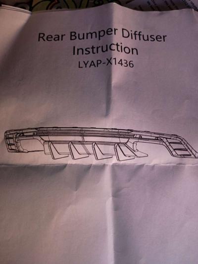 rear bumper diffuser for SS Camaro - Thumbnail 2