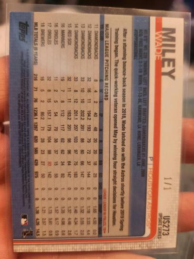 2018 Topps Wade Miley - Thumbnail 2