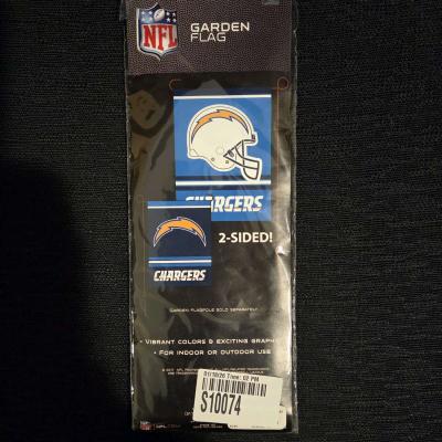 NFL Chargers Garden Flag New - Inglewood, California