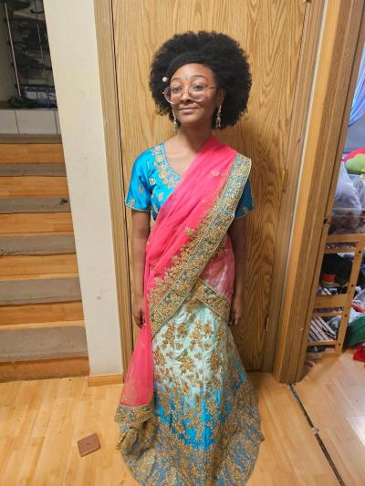 beautiful handmade saree - Thumbnail 3