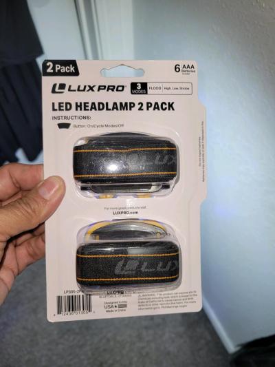 LED headlamp 2 pack Dos lamparas por paquete - Thumbnail 2