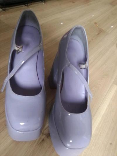 Purple Platform Mary Janes