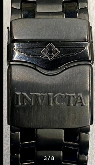 Invicta Mens Pro Diver Scuba Chronograph Triple Black Combat - Thumbnail 5