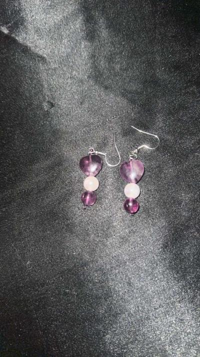 fluorite earrings - Alicia, Arkansas