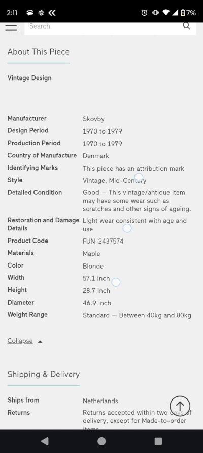 Vintage Round SM32 Extendable Dining Table from Skovby 1970s - Thumbnail 3