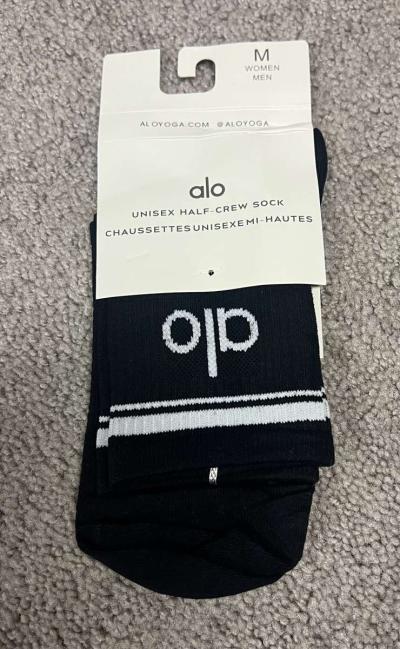 ALO Yoga Half Crew Unisex Socks Medium - Thumbnail 2