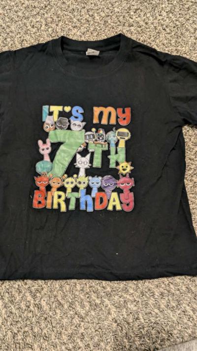 7th bday sprunki shirt