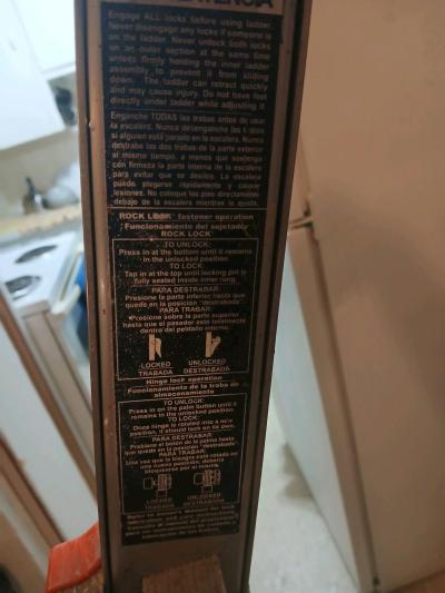 Little Giant foldable 22ft extra heavy dutyladder great - Thumbnail 2