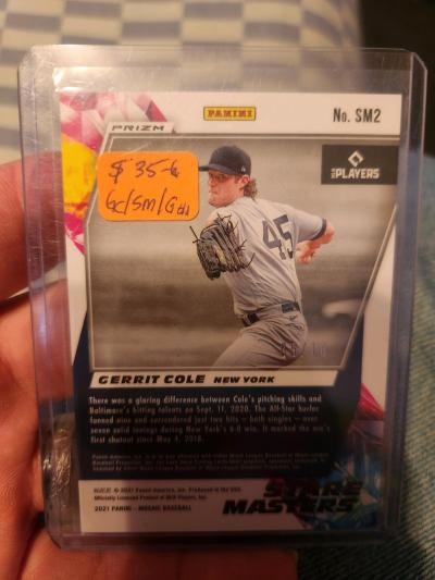 2021 Mosaic Baseball Gerritt Cole - Thumbnail 2