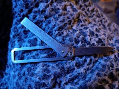 vintage cheesemakers trifold knife - Thumbnail 3