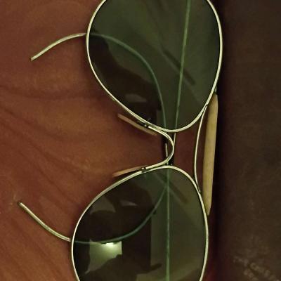 The CM Fischer SRC Co Pilot Sunglasses Silver Metal Frame Gr - Thumbnail 3