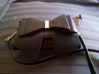 Black bow handbag - Twentynine Palms, California