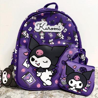 Kuromi hello Kitty friends 10 inch backpack - Thumbnail 3