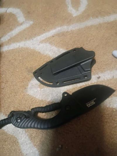 GOS tactical survivors EDC full tang fixed blade with sheath - Thumbnail 5