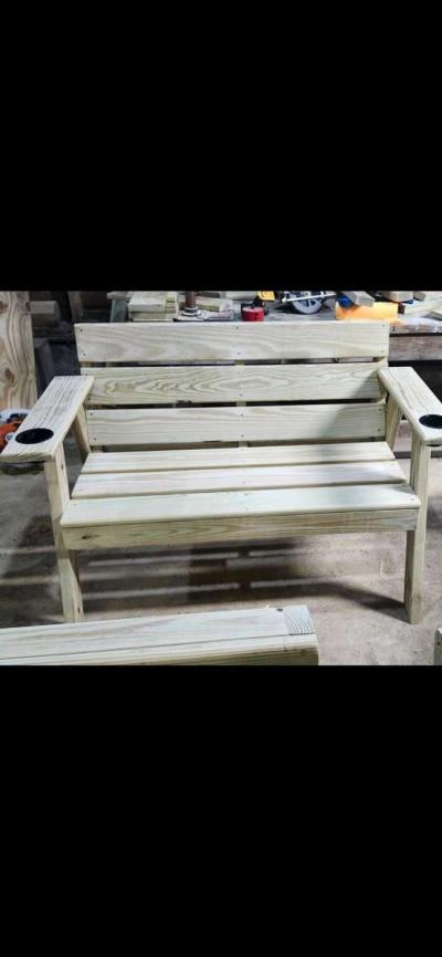 HandBuilt Outdoor Chairs Benches Swings  Crosses - Thumbnail 2