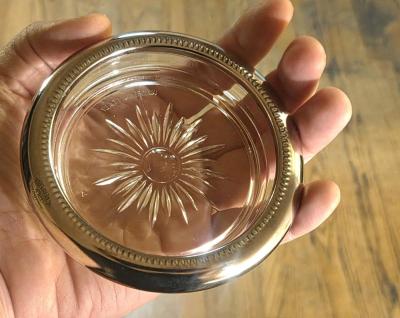 Vintage MCM Silverplate Coasters - Thumbnail 2