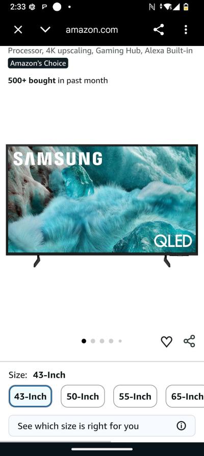 Samsung 43 inch TV QLED - Thumbnail 5