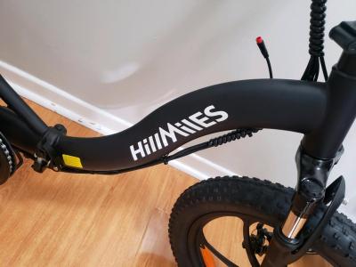 BRAND NEW HillMIES Black Folding Electric Fat Tire Bike - Thumbnail 3