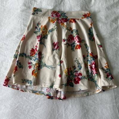Romantic Floral Skirt  Cream with VintageInspired Rose - Thumbnail 3