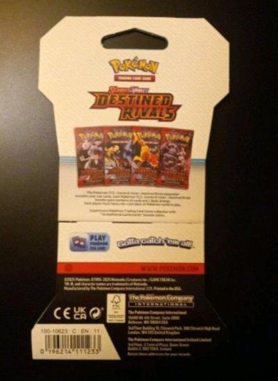 Pokemon TCG Scarlet And Violet Destined Rivals Sleeved Boost - Thumbnail 5