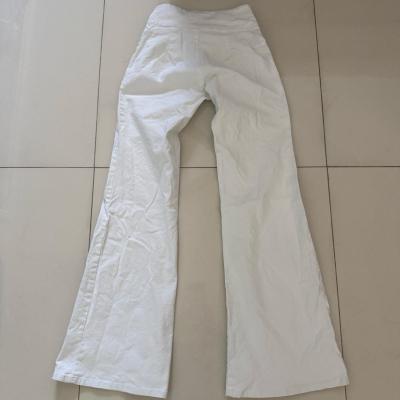 VintageInspired HighWaisted White Flare Pants Bell Bottoms S - Thumbnail 4