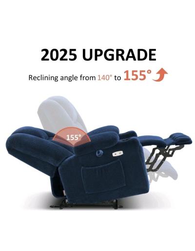 MCombo Electric Power Recliner Chair with Massage  Heat Plus - Thumbnail 5