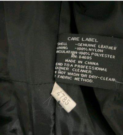 Burks Bay Leather Jacket With Harley Davidson Patches Size L - Thumbnail 3