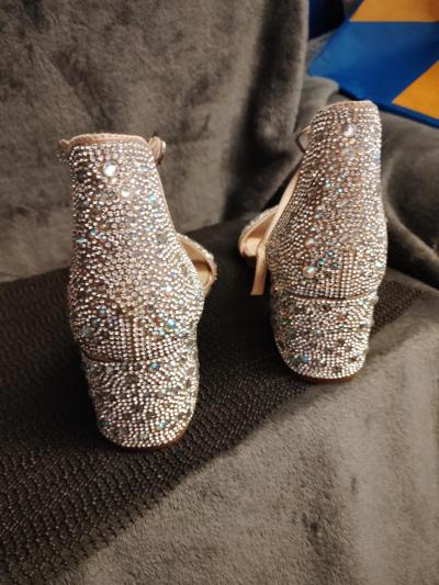 Betsey Johnson Mari Crystal Ankle Strap size 7 W - Thumbnail 2