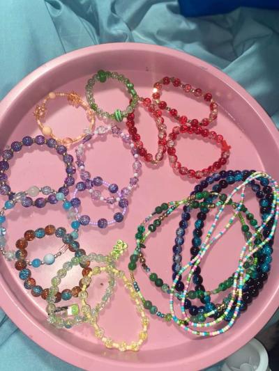 Waist Beads  Charm Bracelets  Bead Bracelets - Thumbnail 3