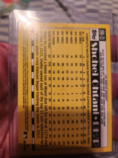 2025 Topps Update Shohei Ohtani 1990 Holo Foil - Thumbnail 2