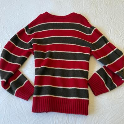 American Eagle Outfitters Red  Brown Striped 30 Wool Blend C - Thumbnail 2