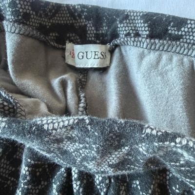 GUESS Black Lace Print Stretch Leggings  Slim Fit PullOn Pan - Thumbnail 5