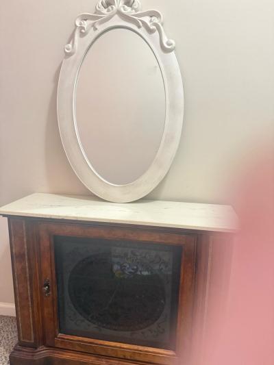 mirror with shelf storage unit - Thumbnail 3