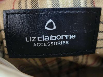 Vintage Liz Claiborne Beige Faux Leather Woven Handbag - Thumbnail 6