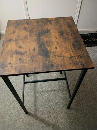 tall brown wood table - Thumbnail 1