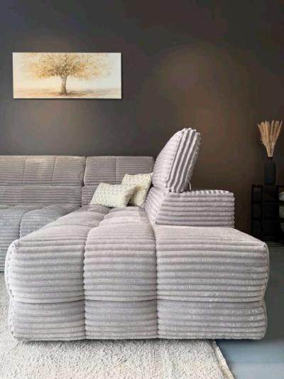 Hyleory Modular Corduroy Sectional - Thumbnail 4