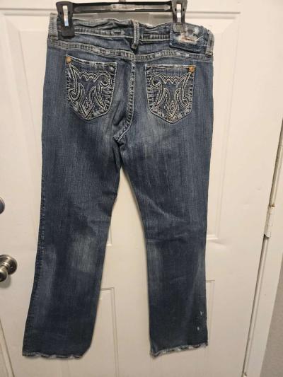 MEK Denim USA Womens Flare Jeans - Thumbnail 6