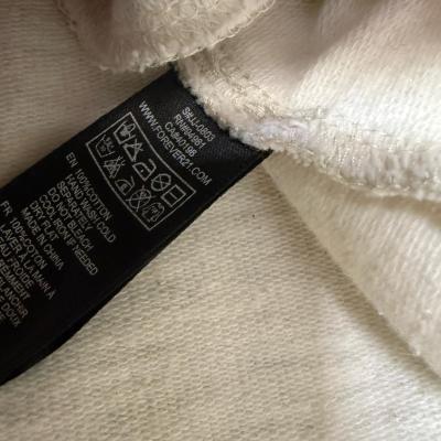 Forever 21 100 Cotton Light Heather Gray MotoStyle Zip Jacke - Thumbnail 5