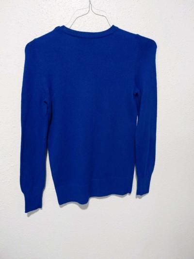 Cobalt blue cotton sweater with round neck from GAP size XS - Thumbnail 2