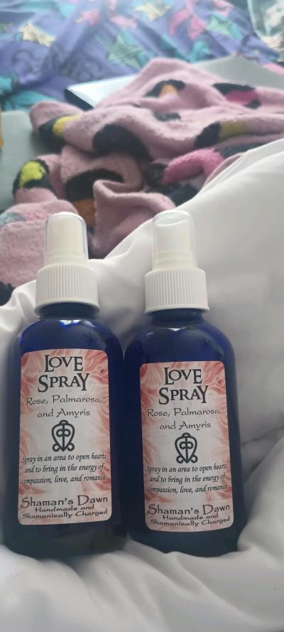 2 Love sprays in blue glass bottles - Waco, Texas