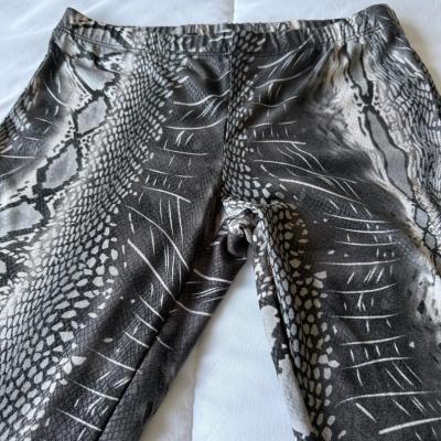 Y2K Snake Print Leggings  Zenana Outfitters  GreyBlack Snake - Thumbnail 2