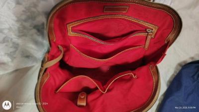 Dooney and Burke black purse with red in lining - Thumbnail 5