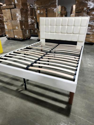 bed frame Queen beige delivery available marco de cama Queen - Thumbnail 2