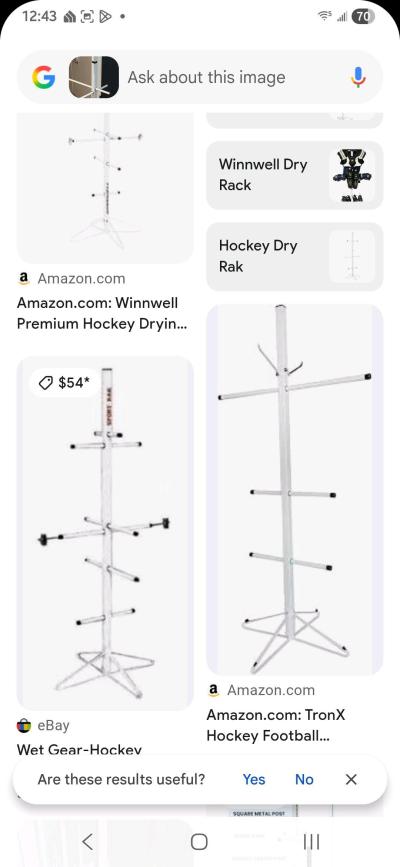 hockey uniform rack or a hat rack coat rack - Thumbnail 5
