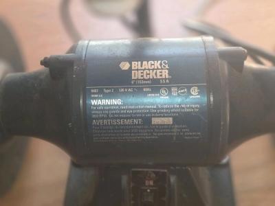 Black and Decker Double bench grinder - Thumbnail 3