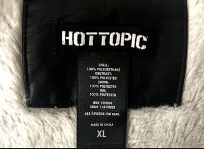WOMENS HOODED FAUX LEATHER JACKET - Thumbnail 4