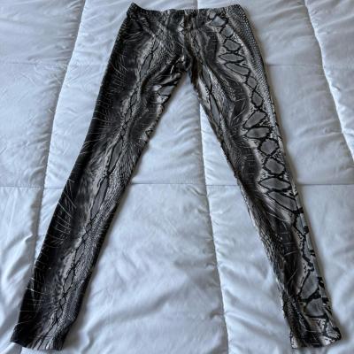 Y2K Snake Print Leggings  Zenana Outfitters  GreyBlack Snake - Thumbnail 4