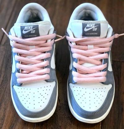 Nike SB Dunk Low Pro Qs Yuto Horigome Gray Pink White 55M7W - Thumbnail 2