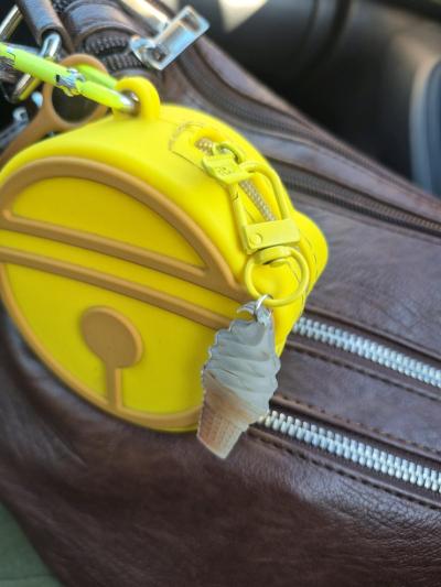 Ice Cream Cone Zipper Charm  Use As Keychain Bag Zippers Coi - Thumbnail 7